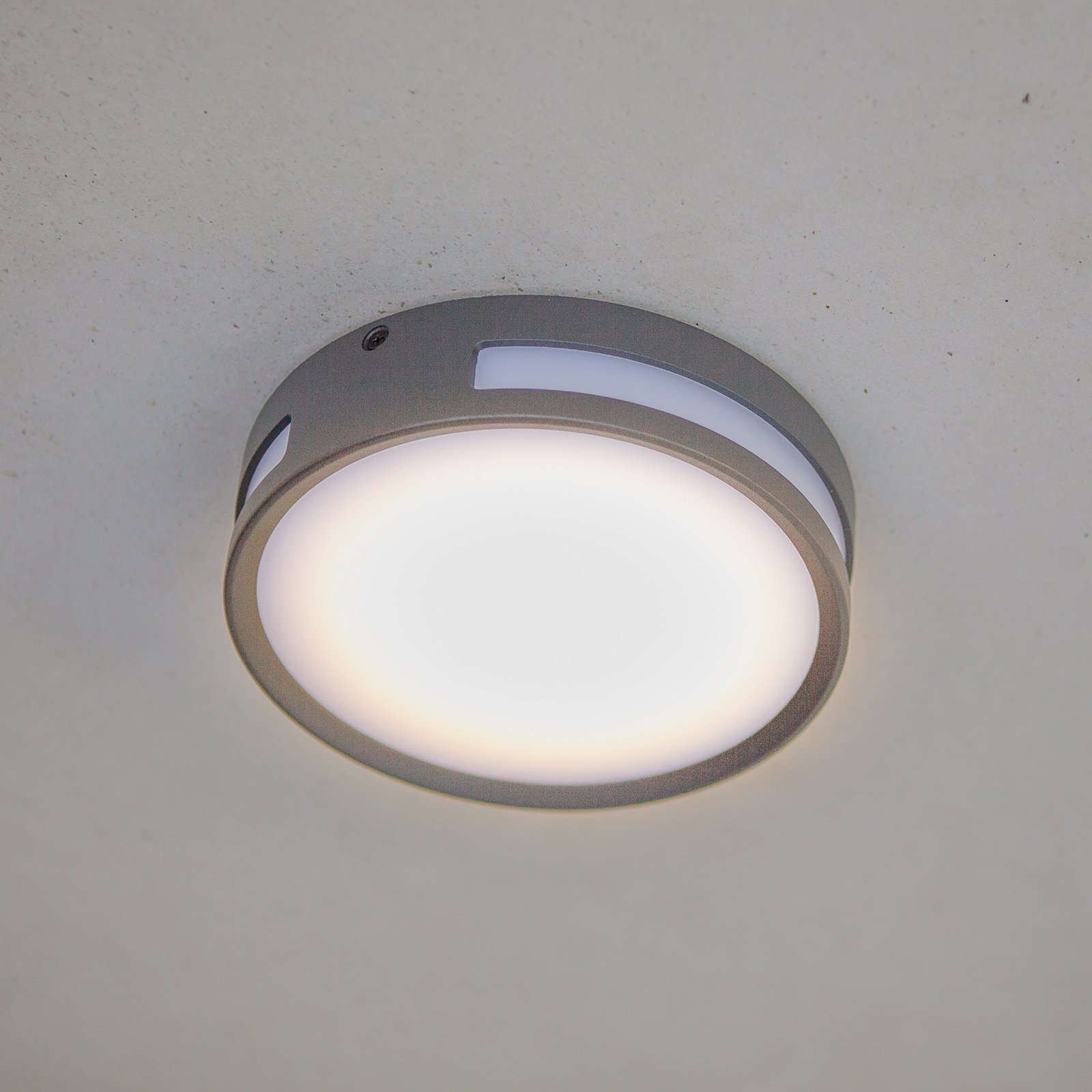 LED plafondlamp Rola voor buiten, rond