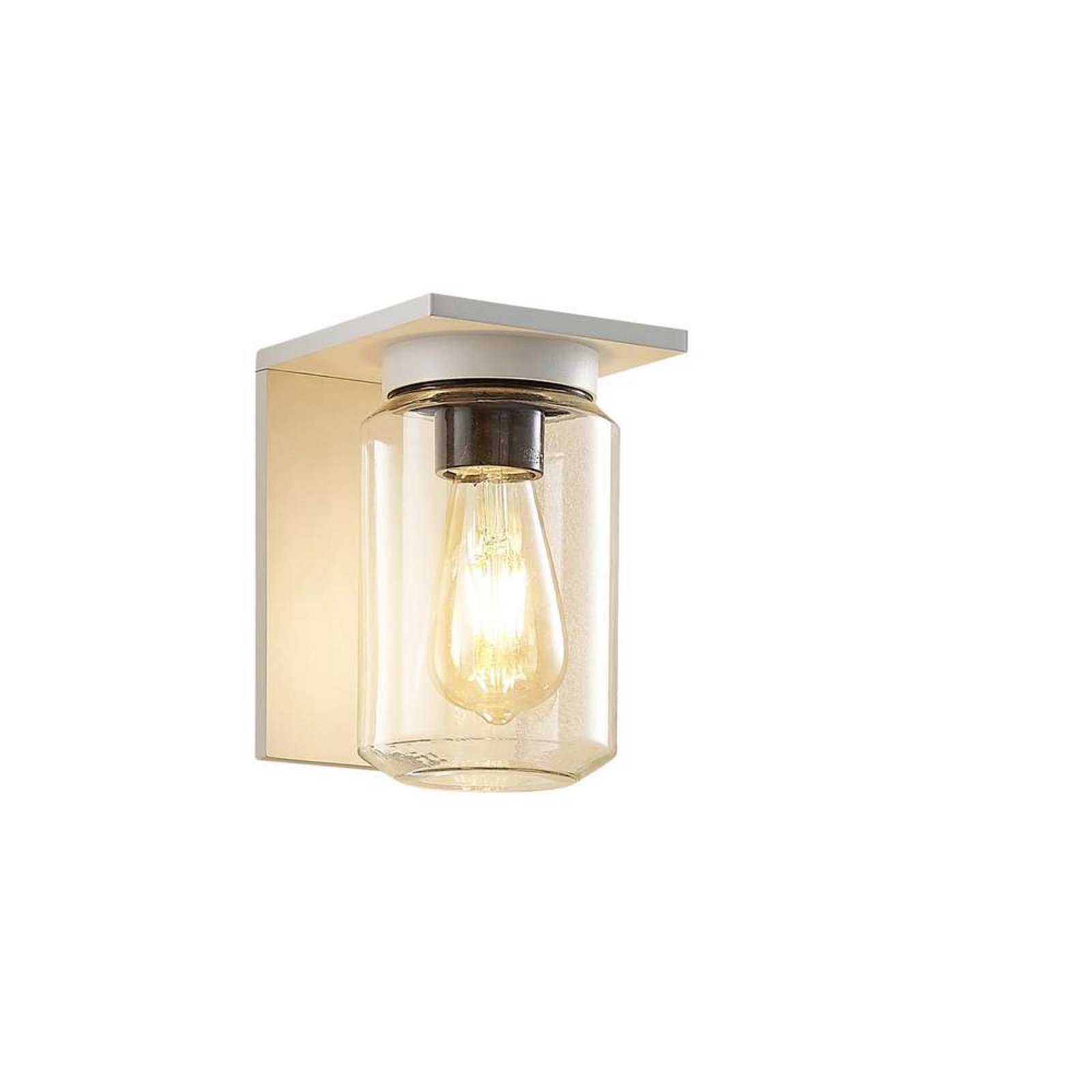 Semka Outdoor Wall Lamp White - Lucande