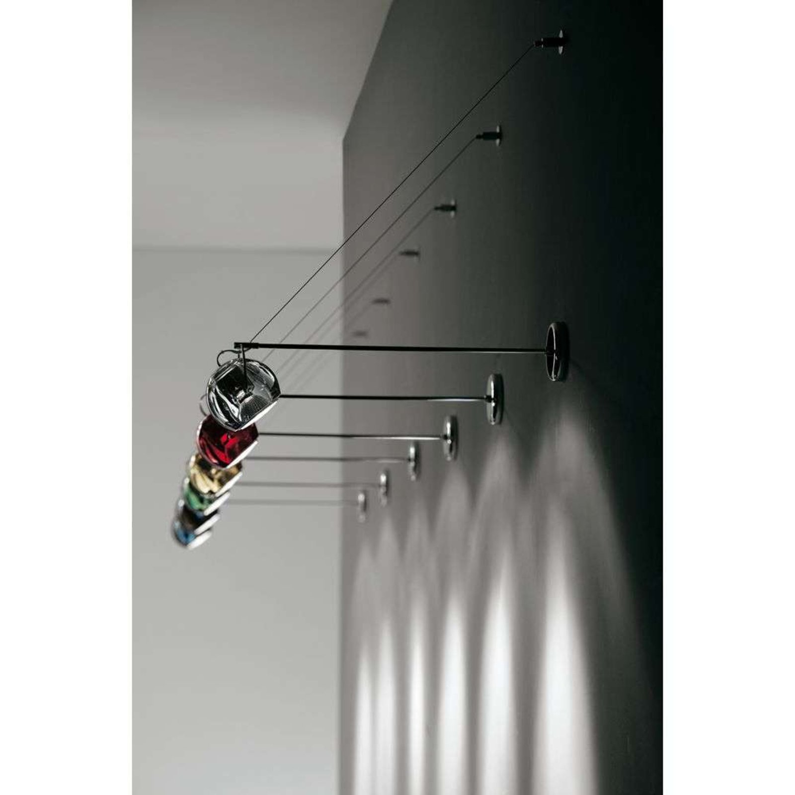 Beluga Aplică de Perete cu Suspension Arm Red - Fabbian