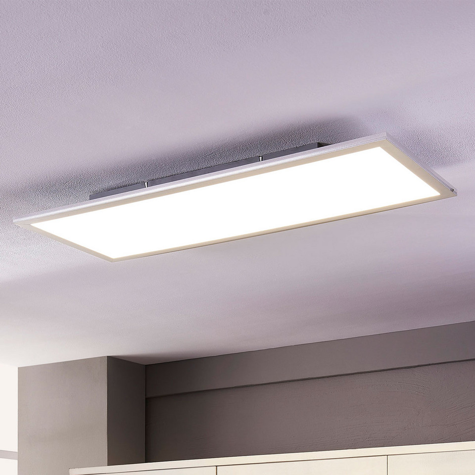 Lindby Livel LED Plafond4.000K 80x30, grå från Lindby