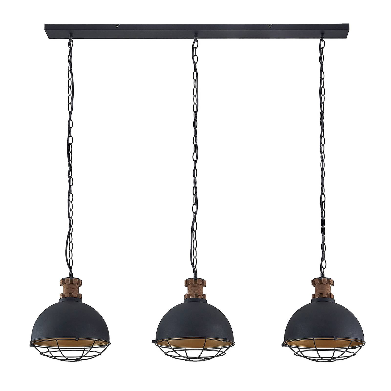 Lindby Pendant Light - Living / Dining Room - Hanging Light - dimmable - Vintage - Black