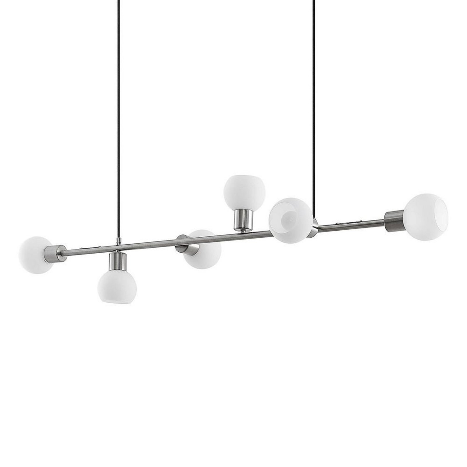 Biscala Taklampa Nickel/Opal - Lindby