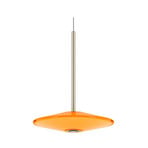 LOOM DESIGN LED-Pendelleuchte Solene, orange, Glas, Ø 20 cm