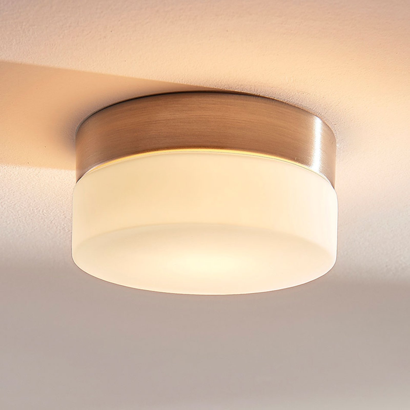 Amilia bathroom ceiling lamp, glass, Ø 11 cm