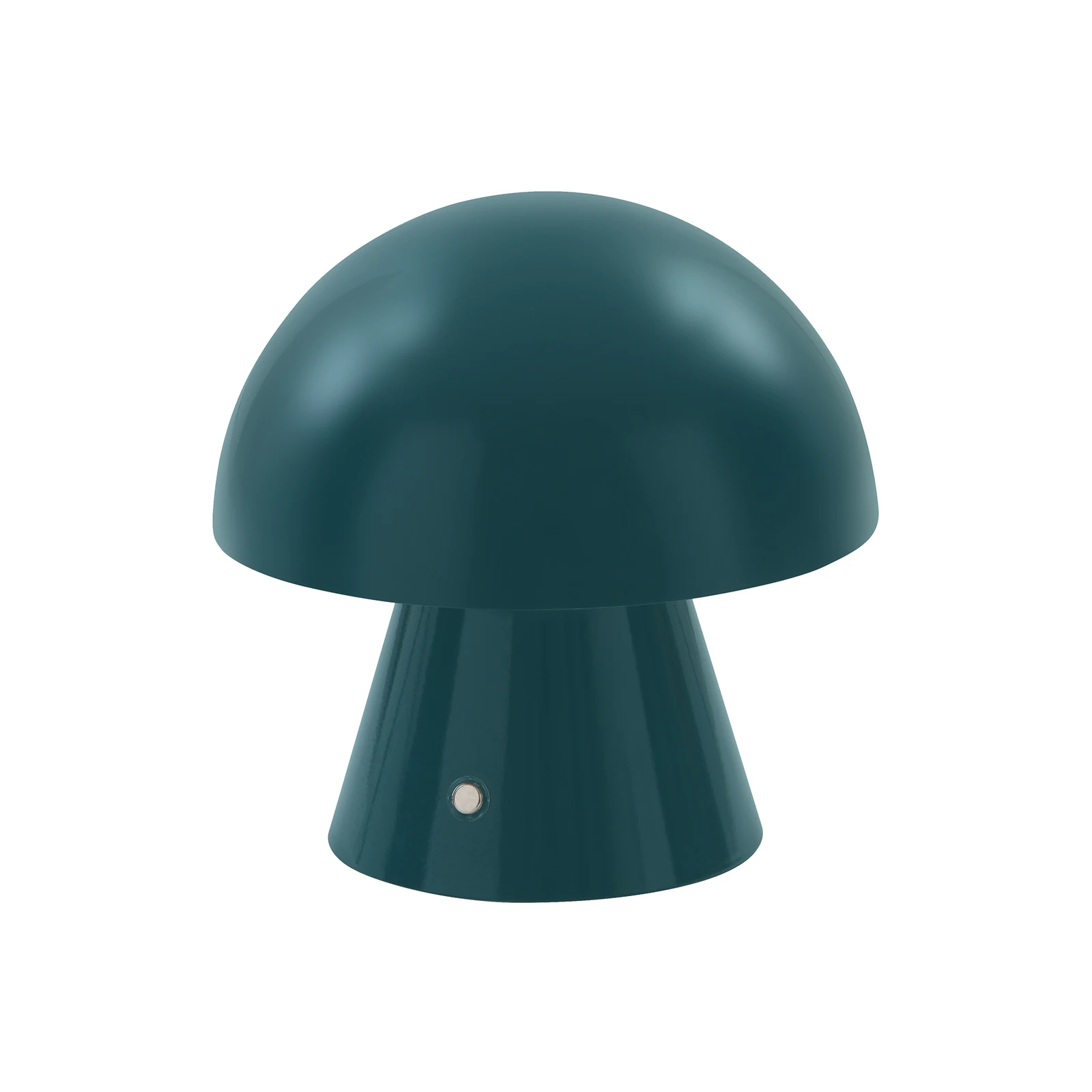 Lampa de masă cu baterie și LED Lindby Nevijo, culoare petrol, Ø18 cm, USB,