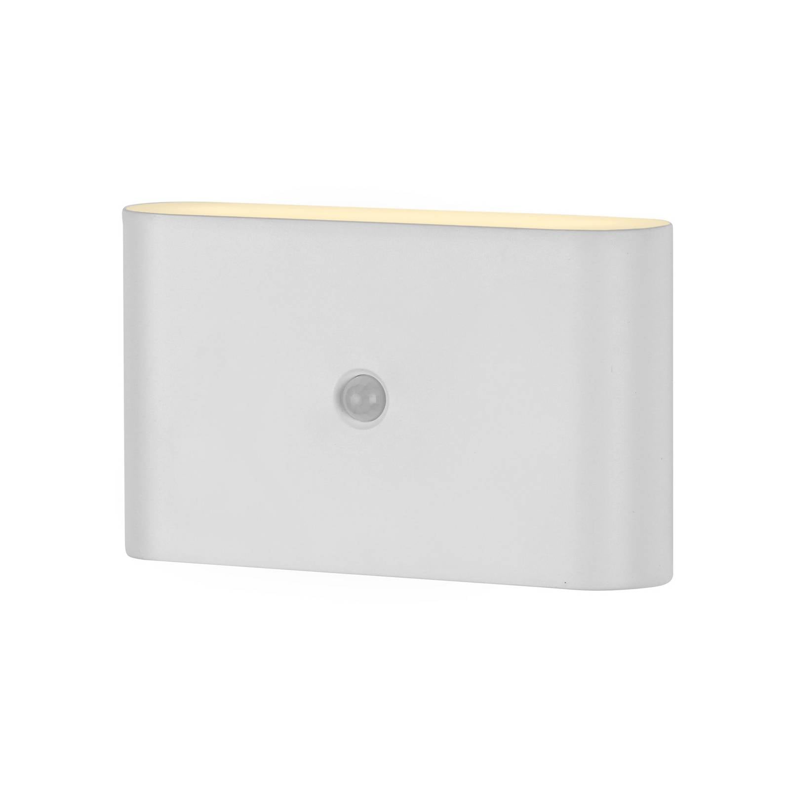 JUST LIGHT LED-Akku-Wandleuchte 19475-16, 3W, 3000K, 300lm, warmweiß, IP44, weiß