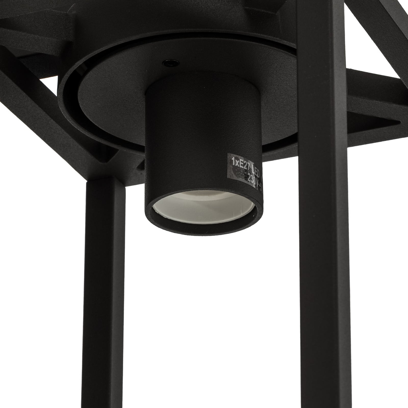 Lucande Applique d'extérieur Ferda, capteur Douille inférieure anthracite