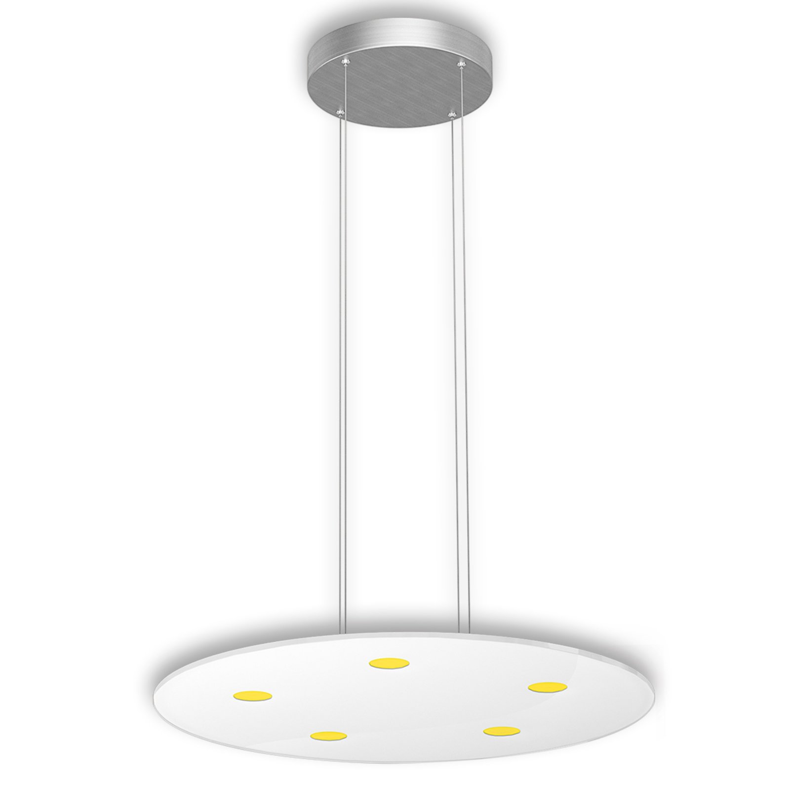 Ronde LED-pendellamp Sunia met touchdimmer