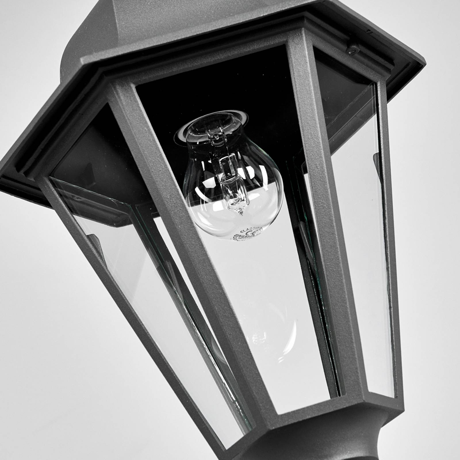 Lampa wisząca Lindby Edana, Ø 25 cm, szkło, aluminium, IP44