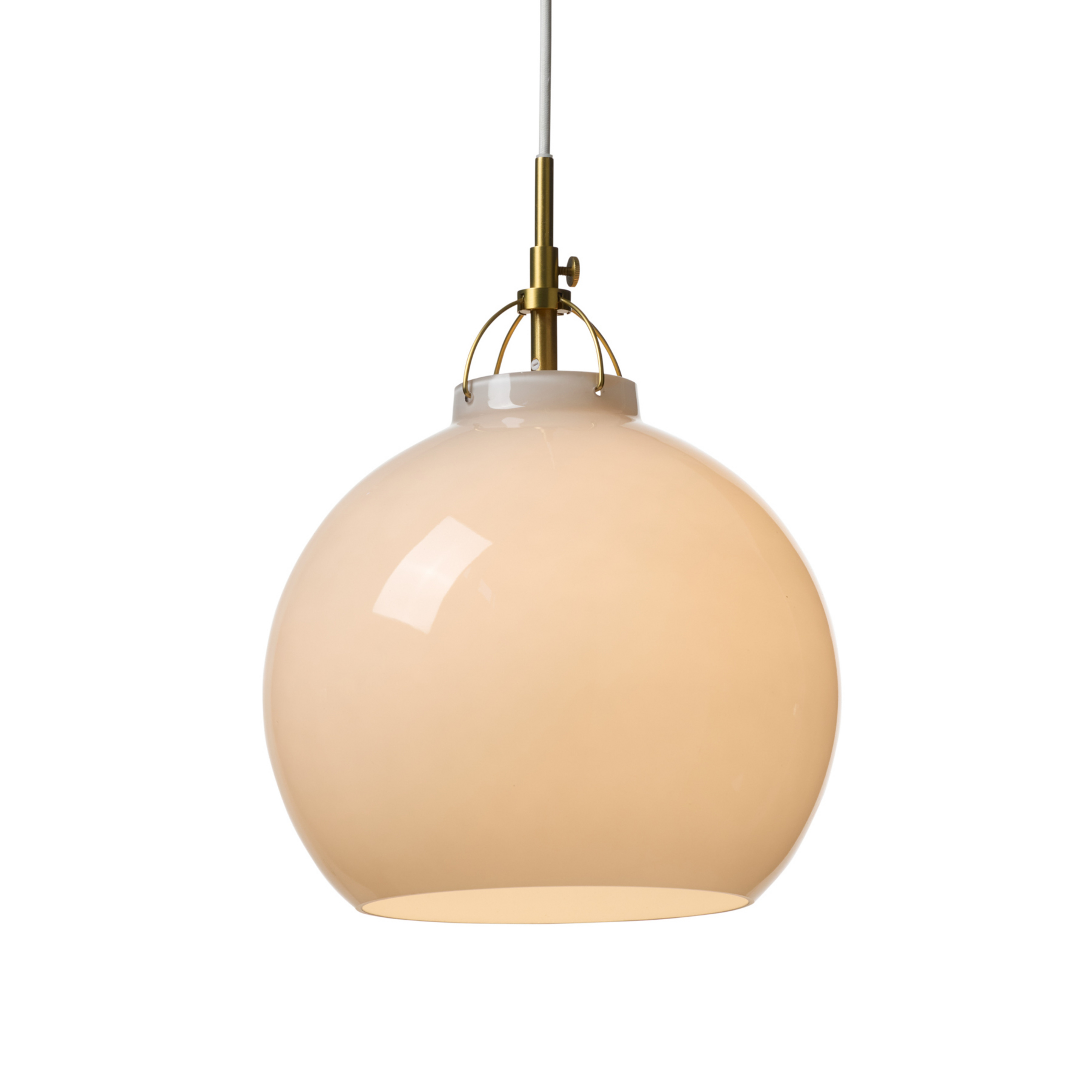 Suspension TOSCANA, grise, Ø 27 cm, verre - Halo Design
