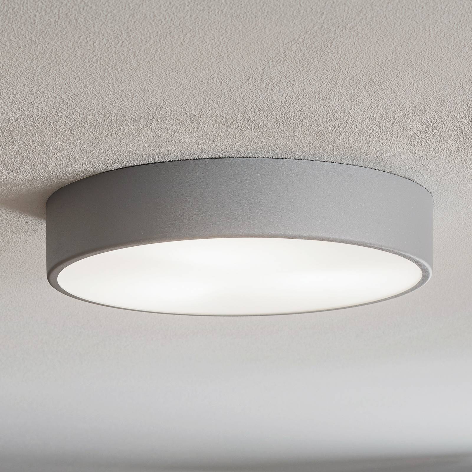 TEMAR LIGHTING Plafonnier Cleo 400 capteur Ø 40 cm gris