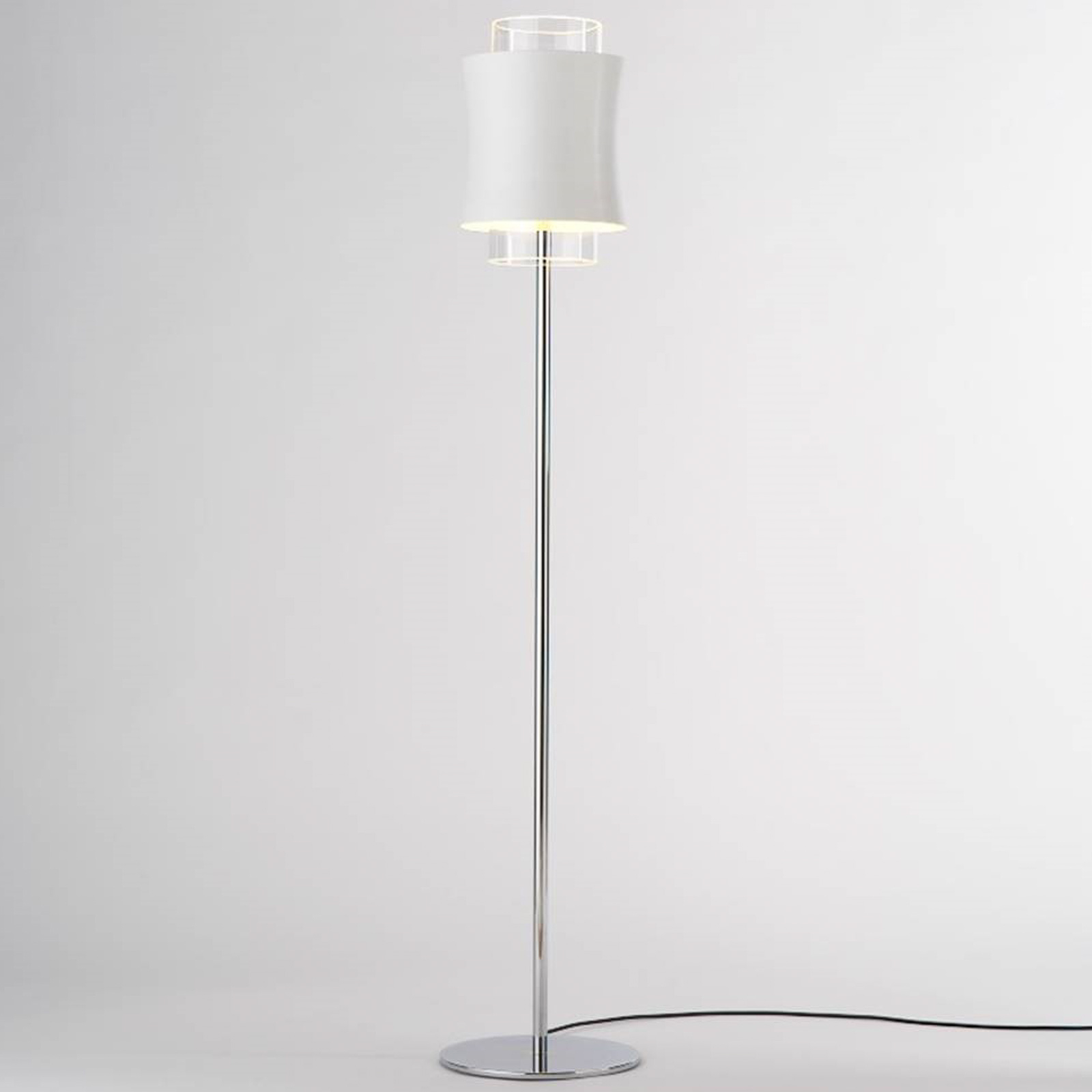 Prandina Fez F1 vloerlamp met kristalglas