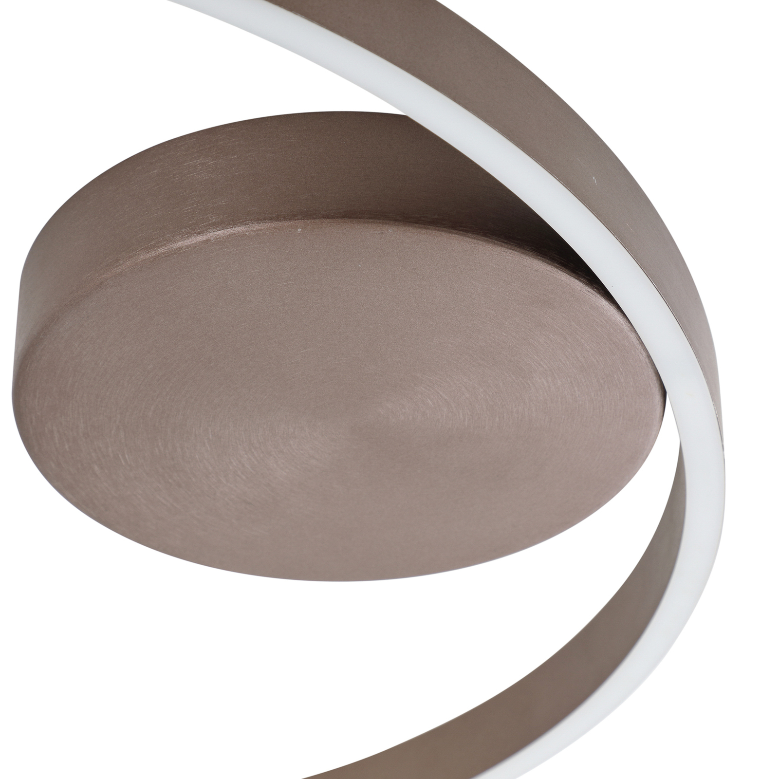 Lucande Smart LED stropné svietidlo Moise, káva, CCT, Tuya