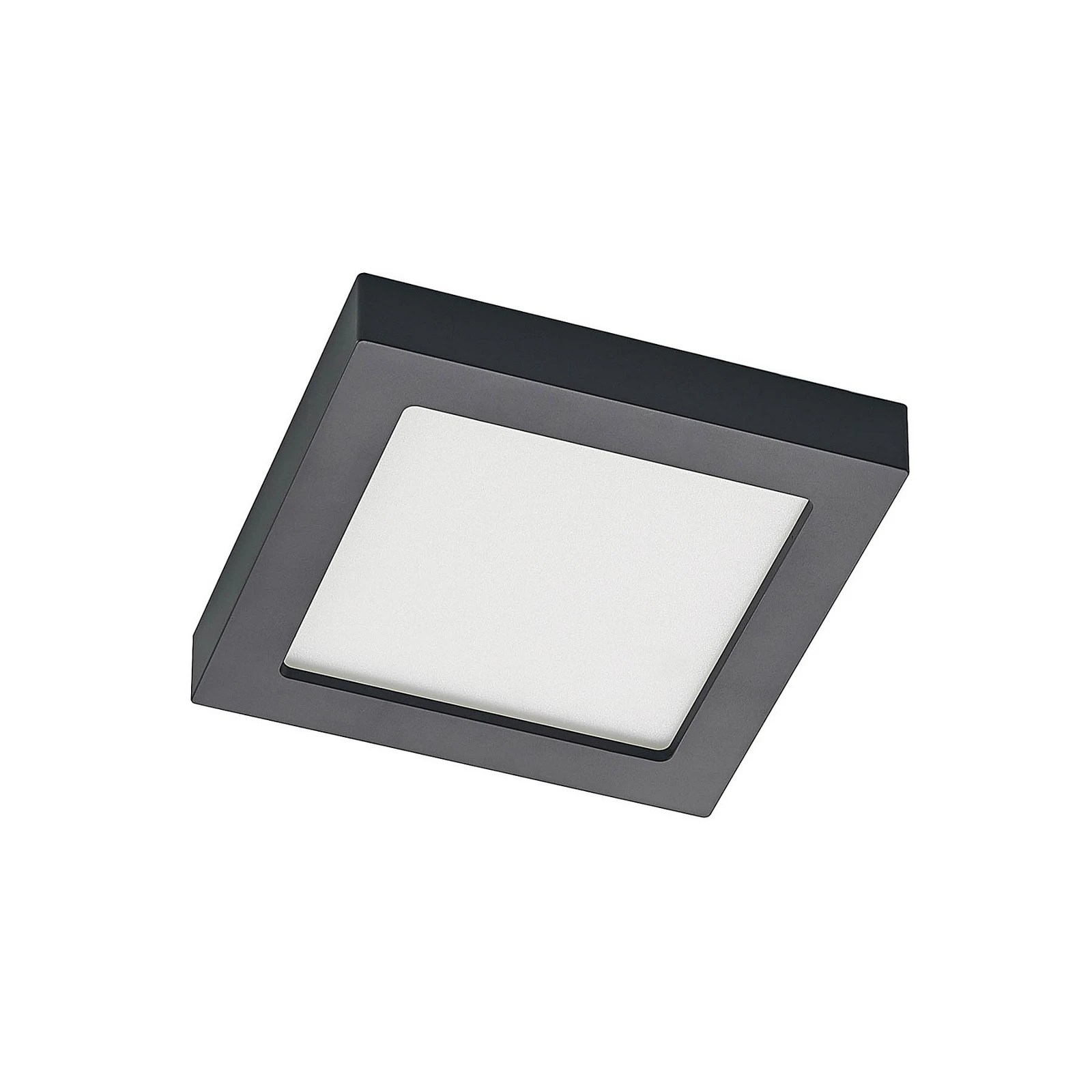 Prios LED plafondlamp Alette, zwart, 18 W, CCT, dimbaar