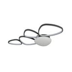 LED plafondlamp Amelio, zwart, 102 cm, CCT, afstandsbediening