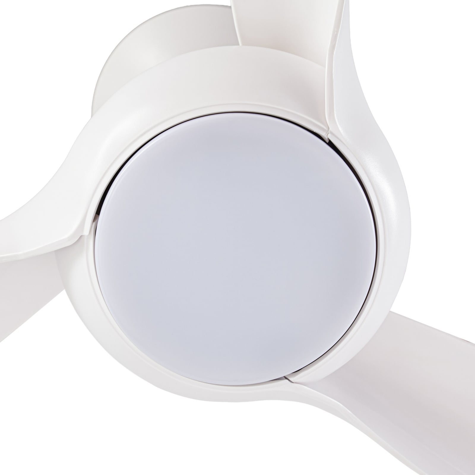 Briya LED-kattotuuletin, CCT, himmennettävä, Ø 116 cm, valkoinen - Lindby