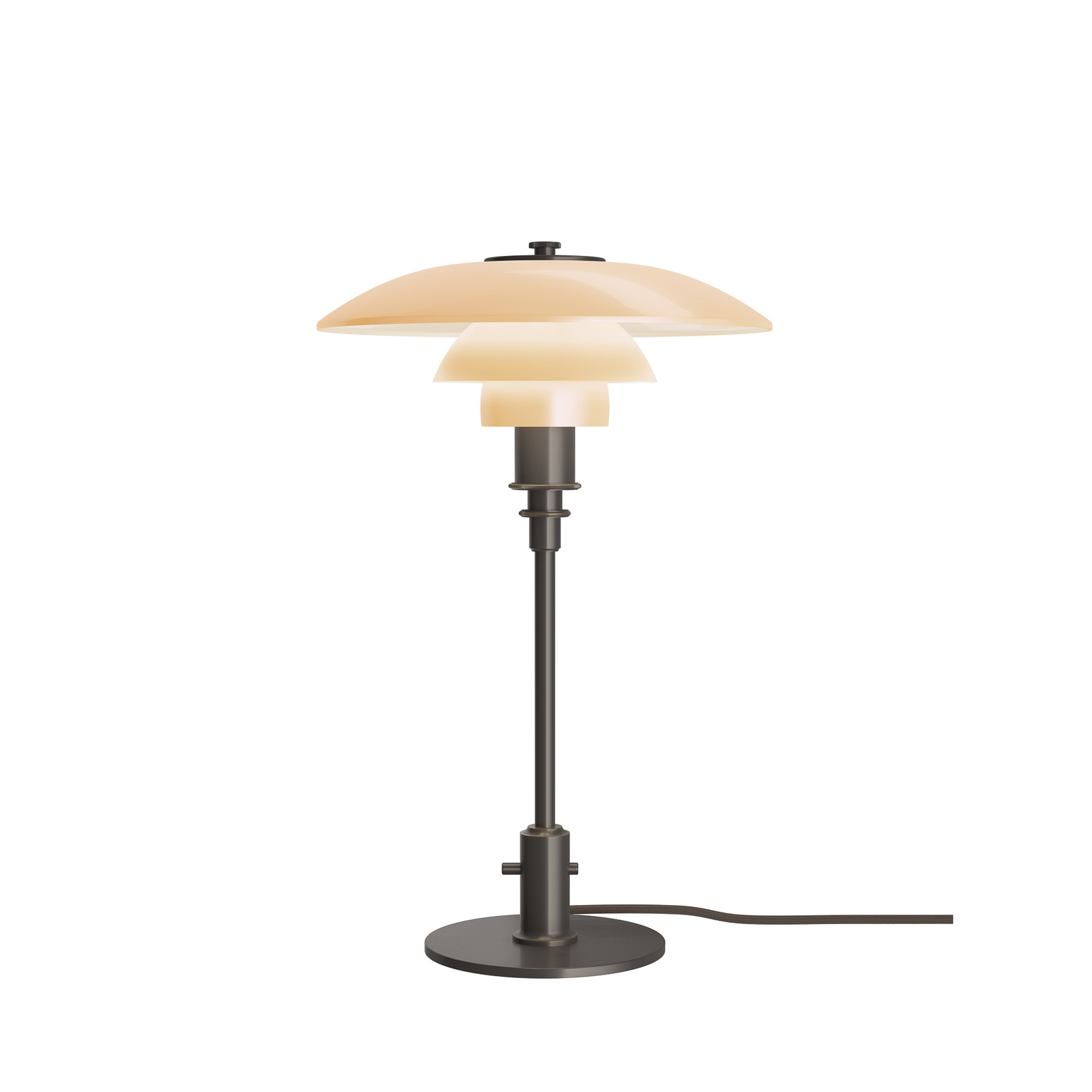 Tischlampe PH 3/2 dusty terracotta E14 - Louis Poulsen