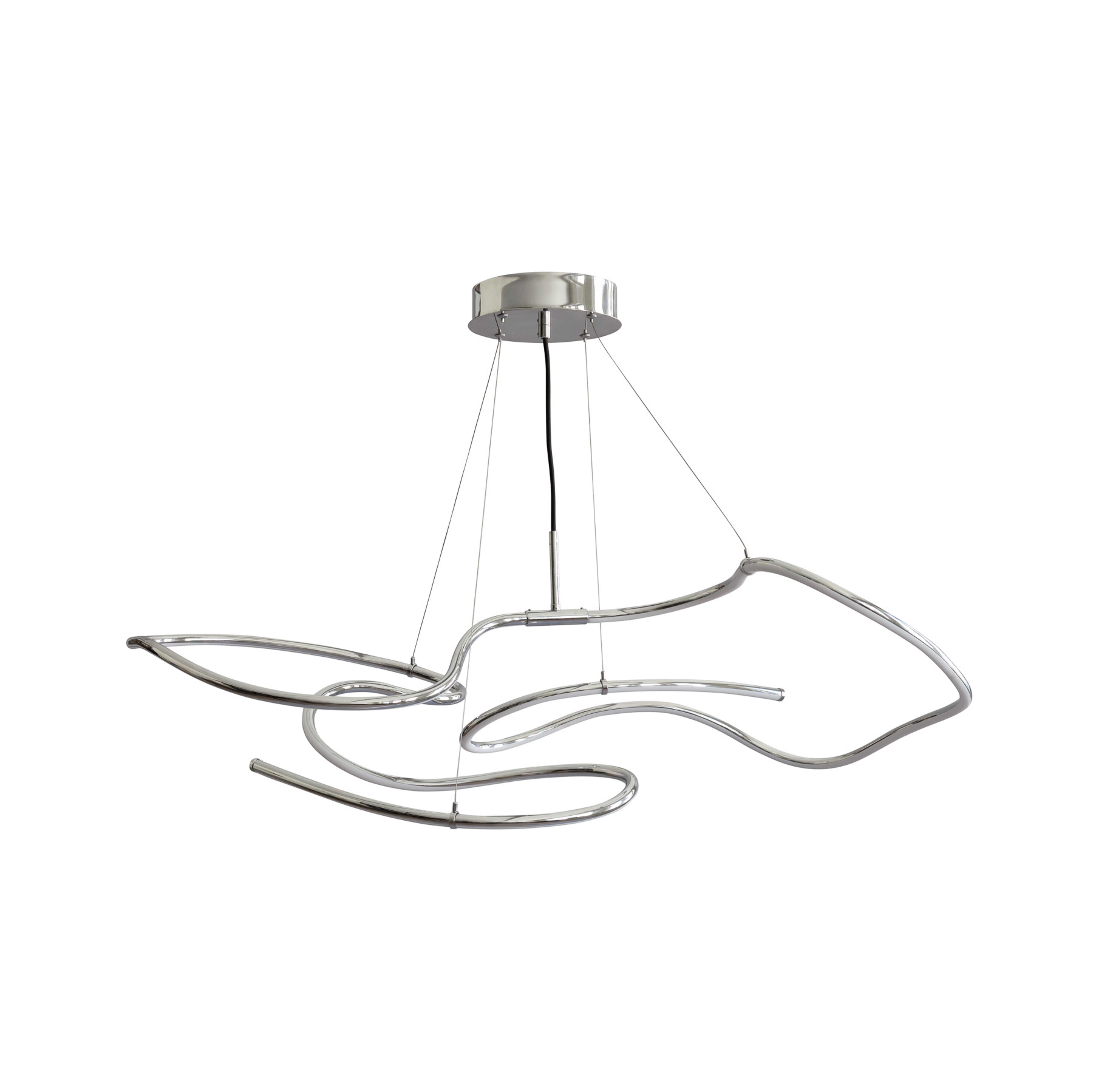 Candeeiro suspenso LED Ghost, 116 cm, cromado - 101 Copenhagen