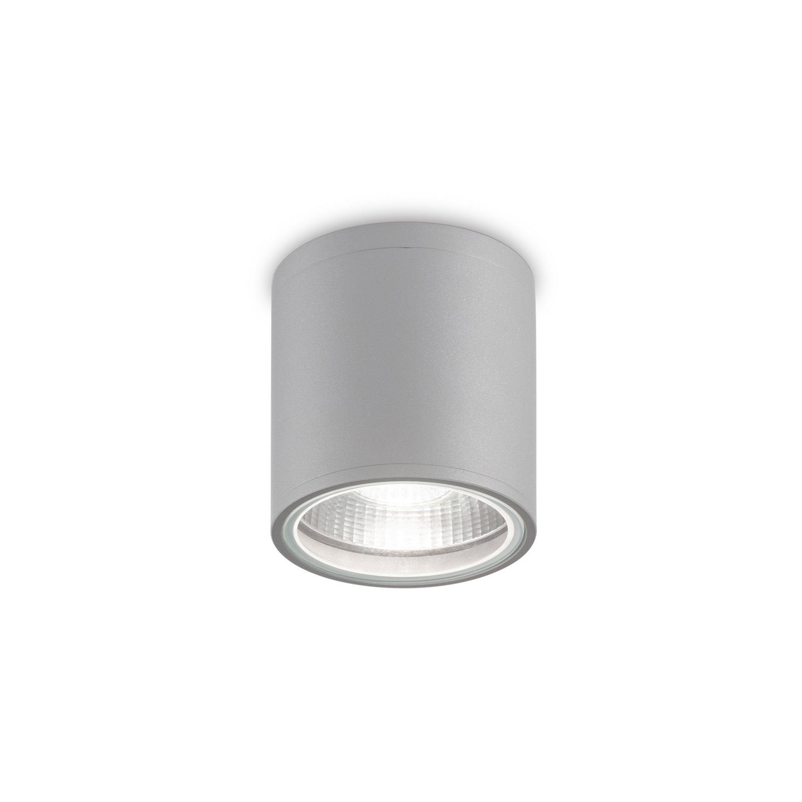 Ideal Lux taklampa Gun, grå, aluminium, IP44, GU10