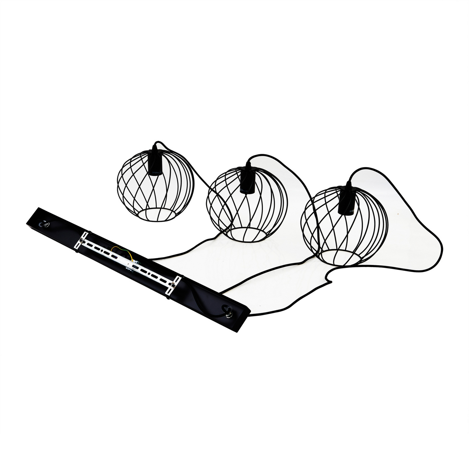 Danika Long Lámpara Colgante L105 Negro - Lindby
