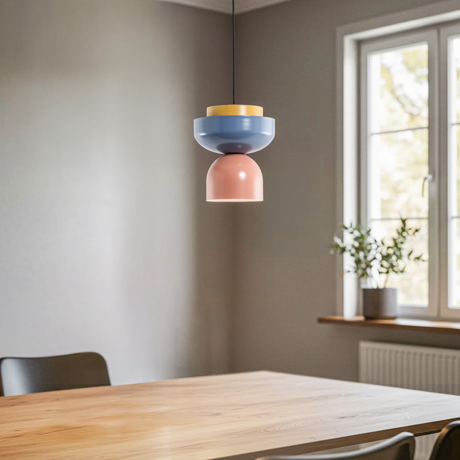 Ulia-riippuvalaisin, koralli/sininen/keltainen Ulia-riippuvalaisin, koralli/sininen/keltainen