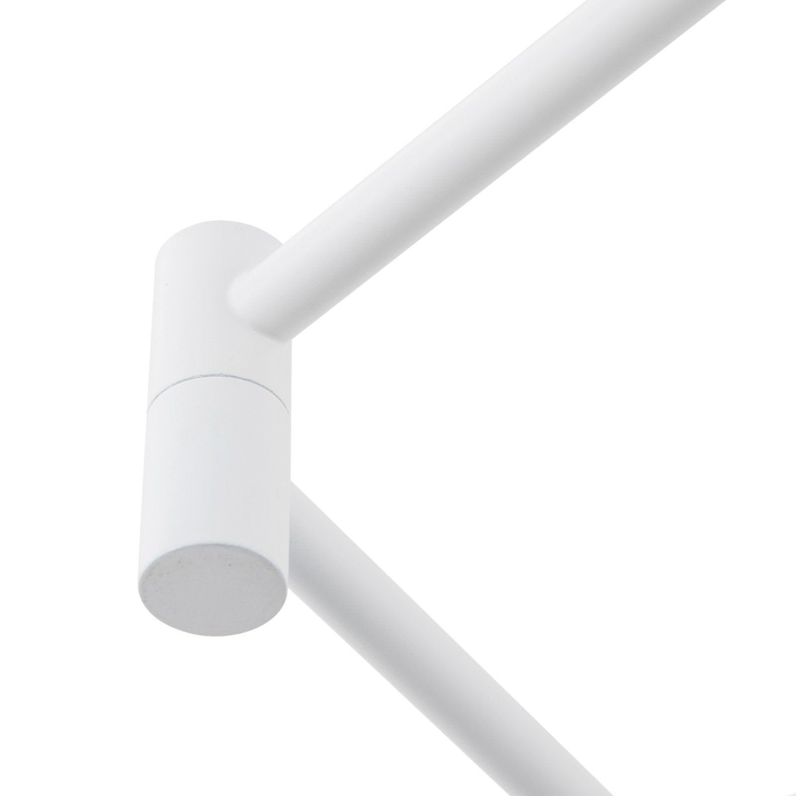 Lampada da tavolo Lindby Jyla, 36 cm, bianco opaco, GX53, flessibile