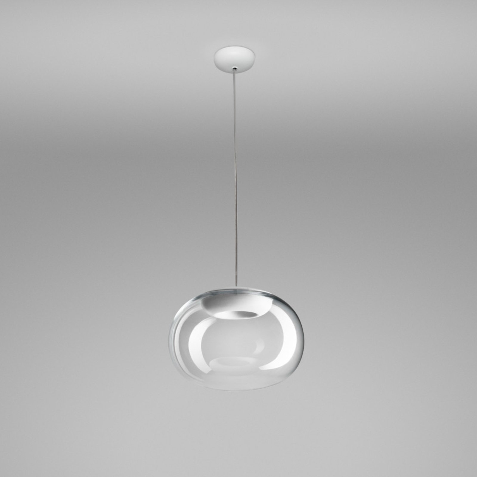 Stilnovo La Mariée LED-Hängelampe transparent/weiß