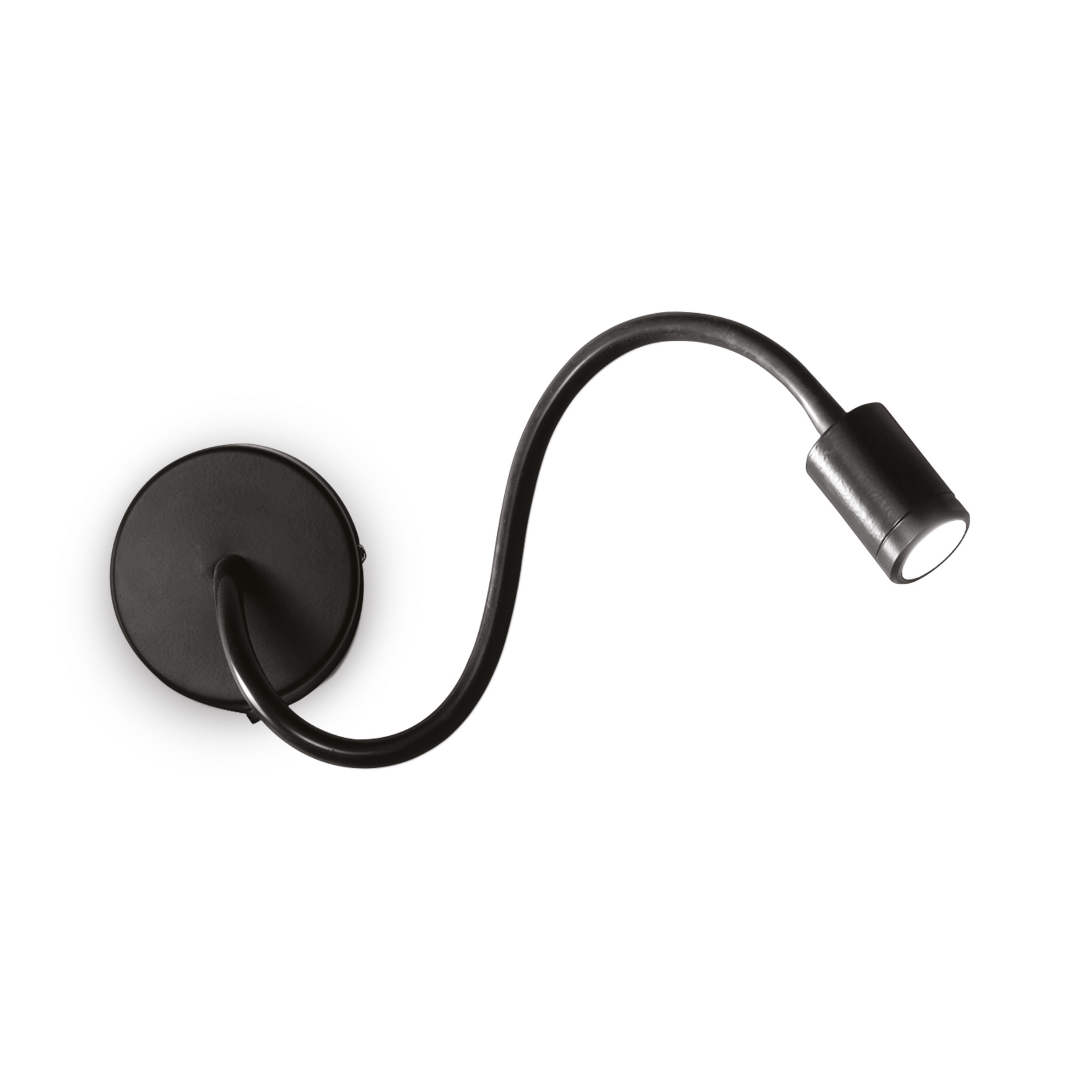 Applique murale LED flexible Focus, noir