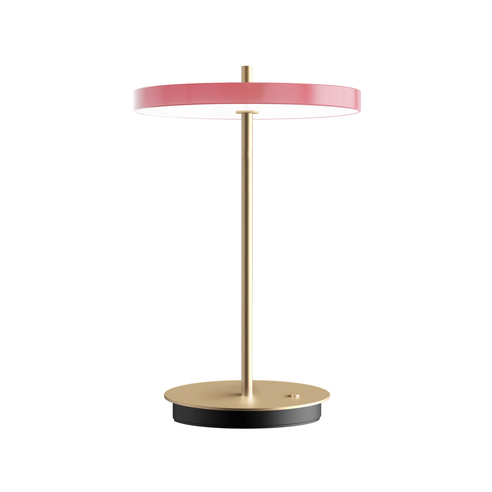UMAGE LED rechargeable table lamp Asteria Move, rose gold/brass, 31 cm