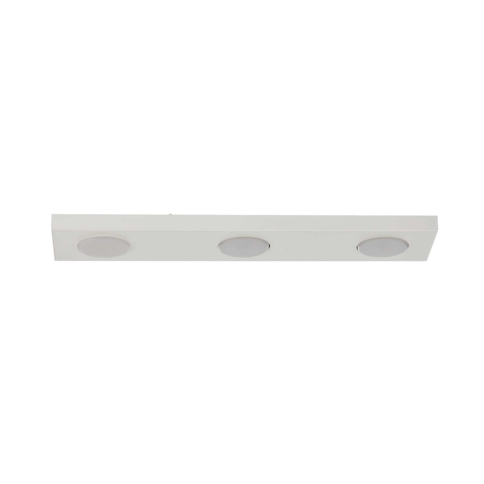 Plafonnier Hero, blanc, 55 x 12 cm, à 3 lampes, métal, GX53 Plafonnier Hero, blanc, 55 x 12 cm, à 3 lampes, métal, GX53