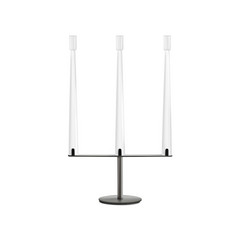 Dobíjecí stolní lampa LED Nemo Sorrento, bílá, 3 světla, USB