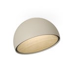 Duo 4876 skrå LED-loftlampe, creme - Vibia