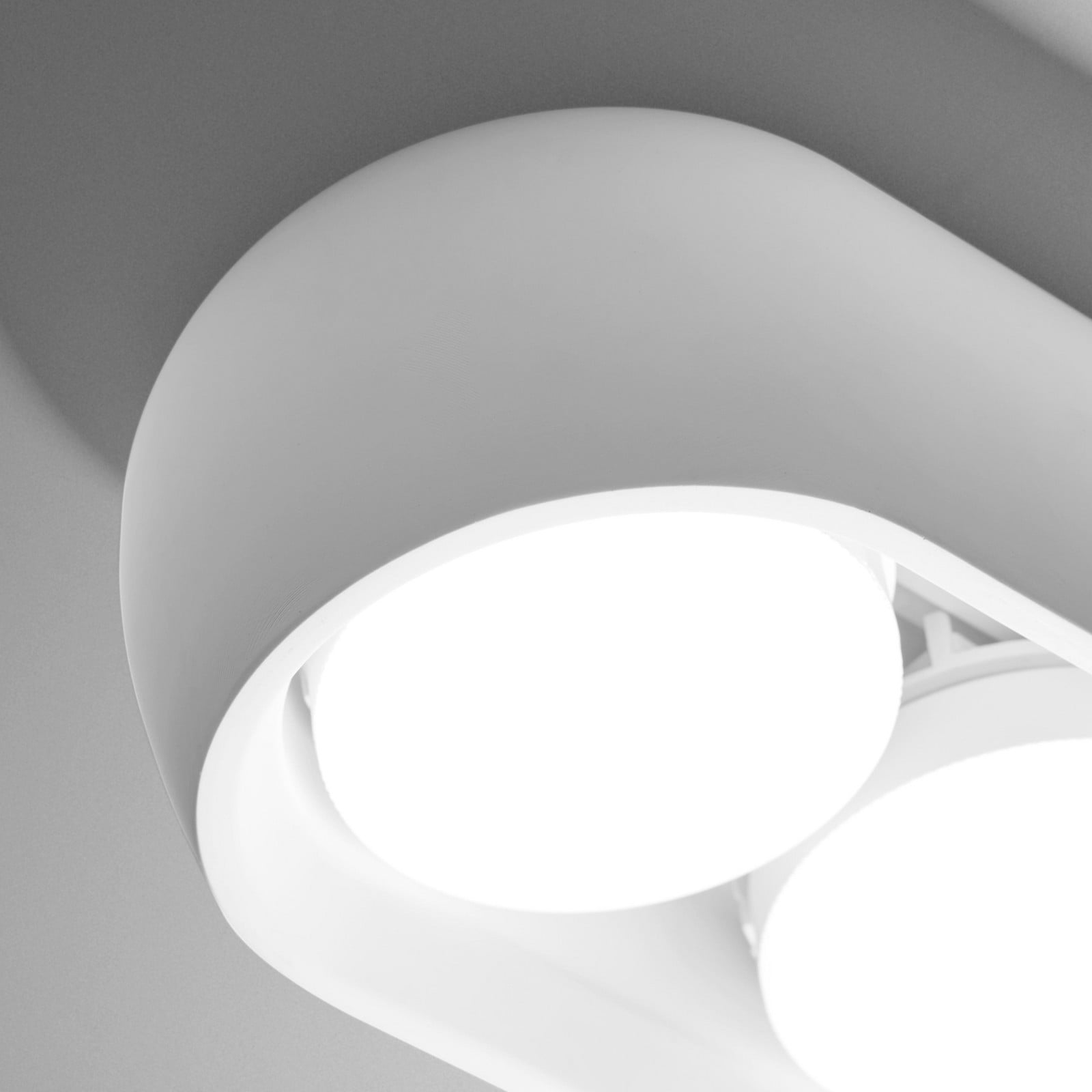 TECNICO by Sforzin Plafonieră Mysia 2 becuri 20 cm alb gips GX53 - Camera de zi / sufragerie - modern - Tencuială / Argilă