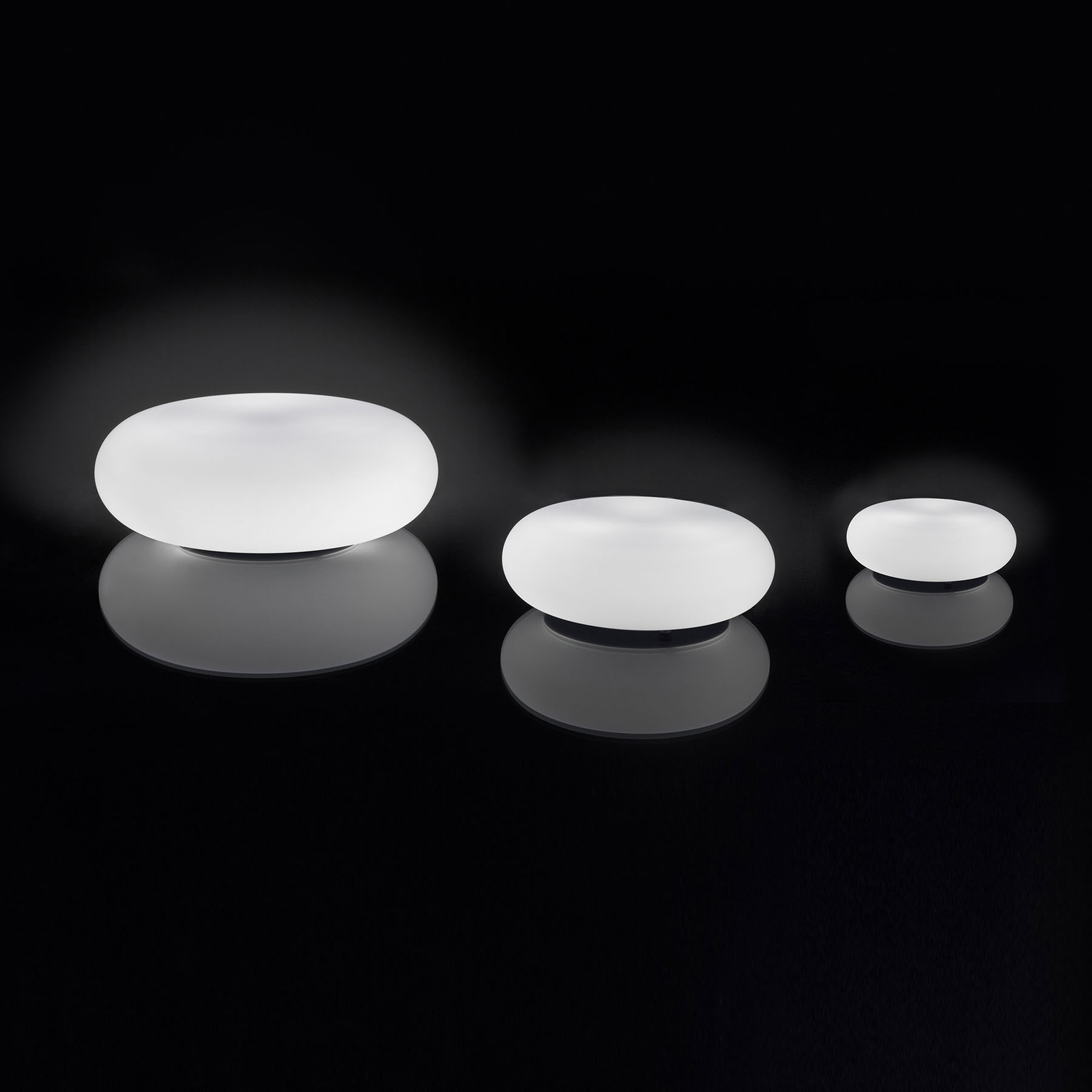 Artemide Itka lampe table abat-jour verre Ø 20 cm