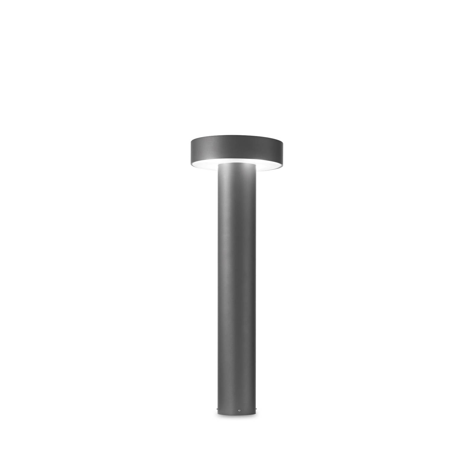 Ideal Lux Wegeleuchte Tesla anthrazit, Aluminium, Höhe 60 cm