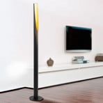 Barbotto LED floor lamp in black and gold