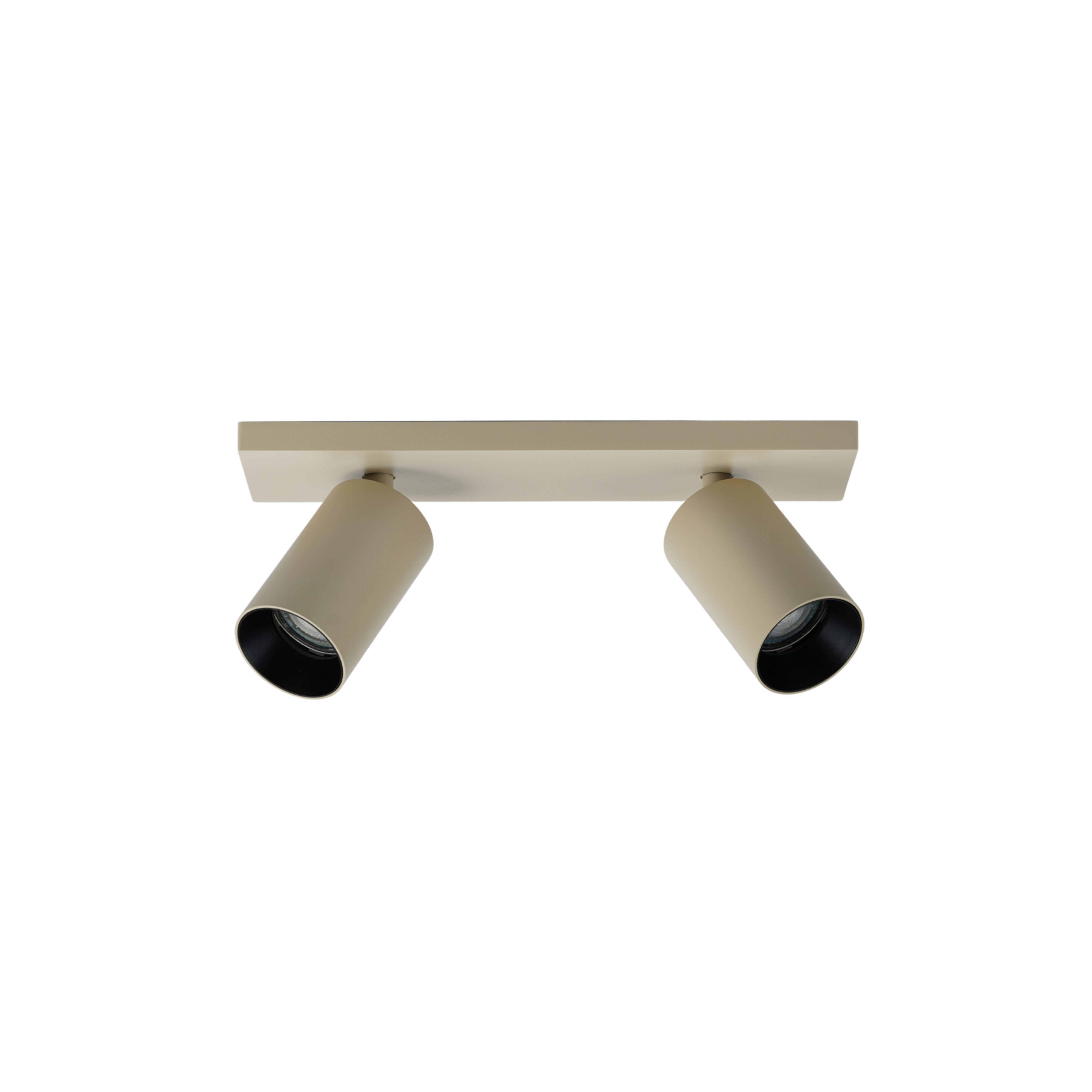 SpotOn2 spotlight, metal, beige, 2-bulb - Antidark