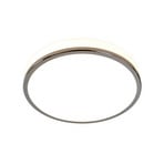 Lyss Round LED Ceiling Lamp IP44 Ø28 Chrome - Lindby