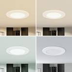 Prios LED recessed spotlight Rida, 11.5 cm, 9 W, CCT, dimmable