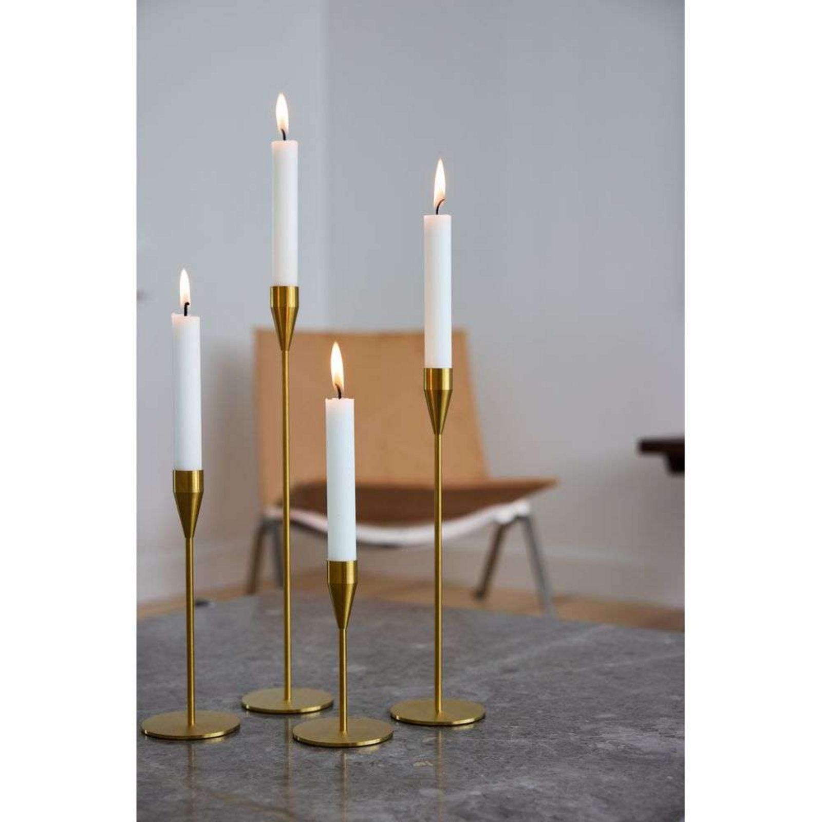 Jupiter Candle Holder H29 Brass - Piet Hein