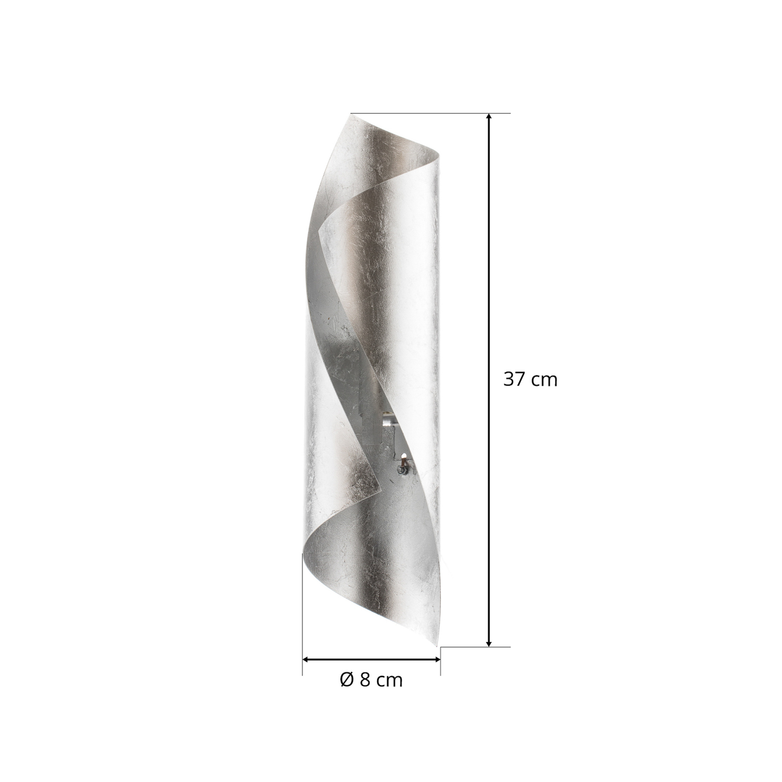 Knikerboker Hué wandlamp 37cm bladzilver