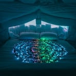 Twinkly LED gaismas ķēde, RGB, melna, 400 gaismas, 6m