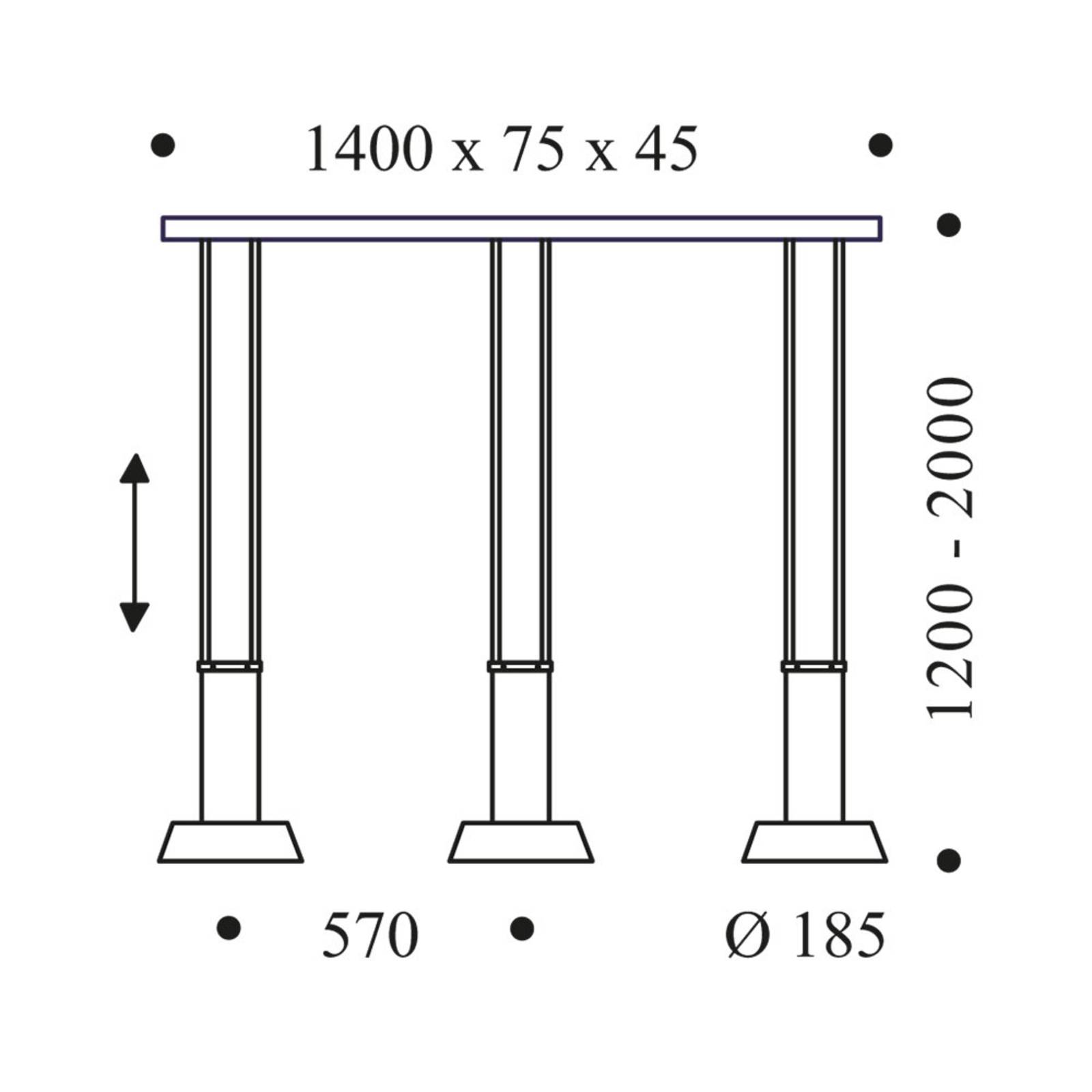 OLIGO Glance suspension LED 3 lampes aigue-marine