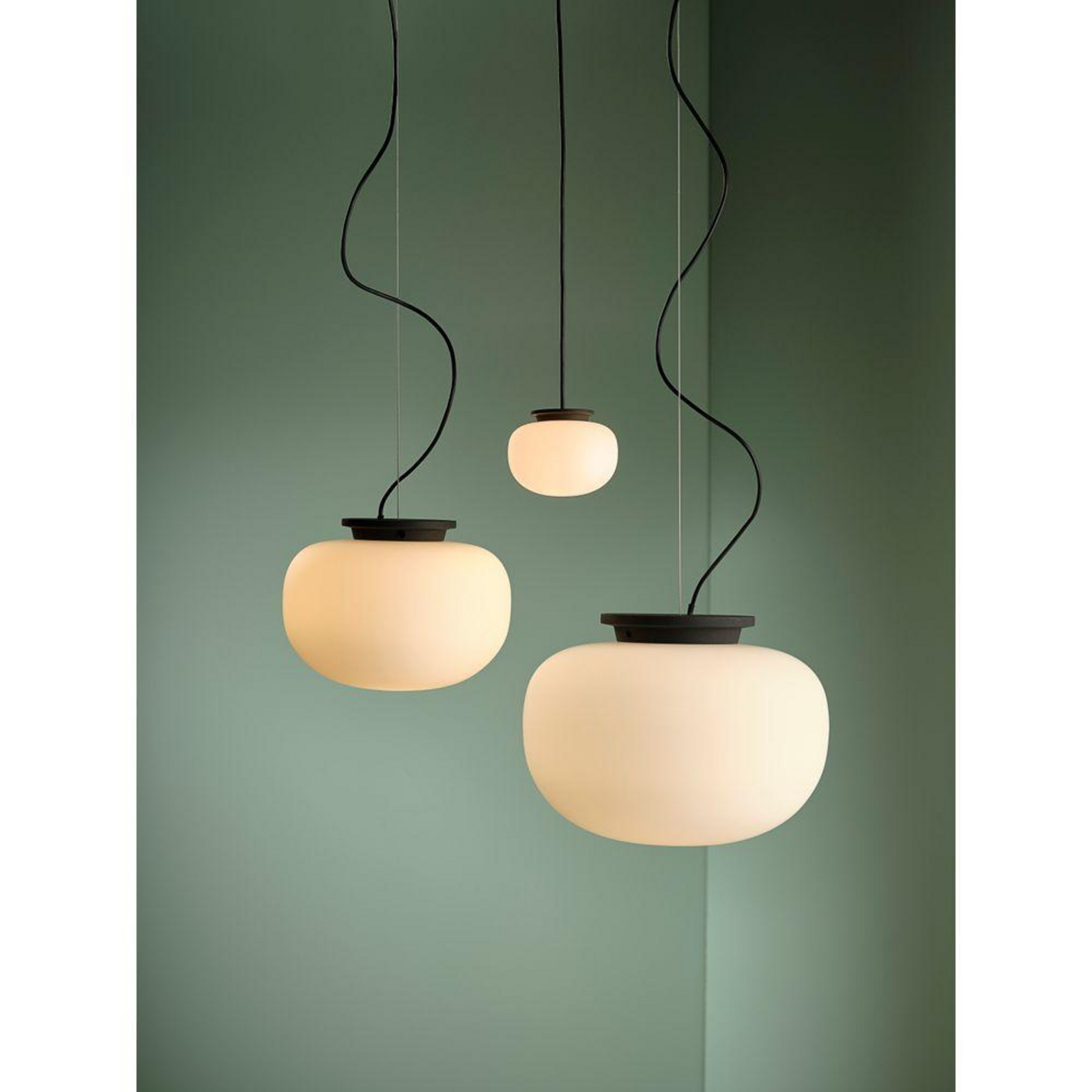 Supernate Závěsná Lampa Ø38 Opál White/Black - Frandsen