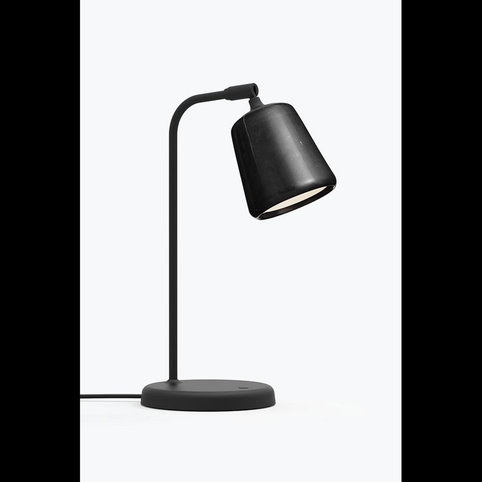 Material Table Lamp Black Marble - New Works