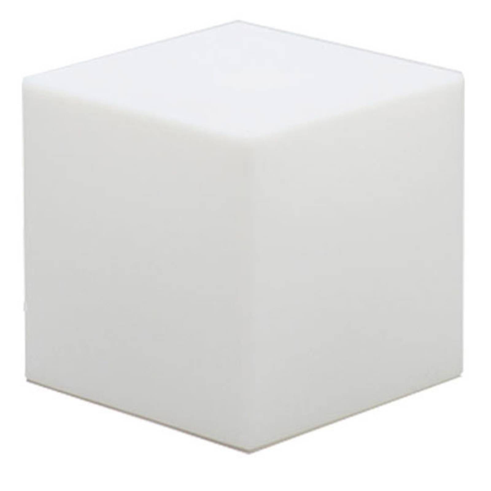 Newgarden-aurinkovalaisin Cuby, korkeus 53 cm - moderni solar-koristevalaisin - solarvalaisin - aurinkokennovalaisin valkoinen