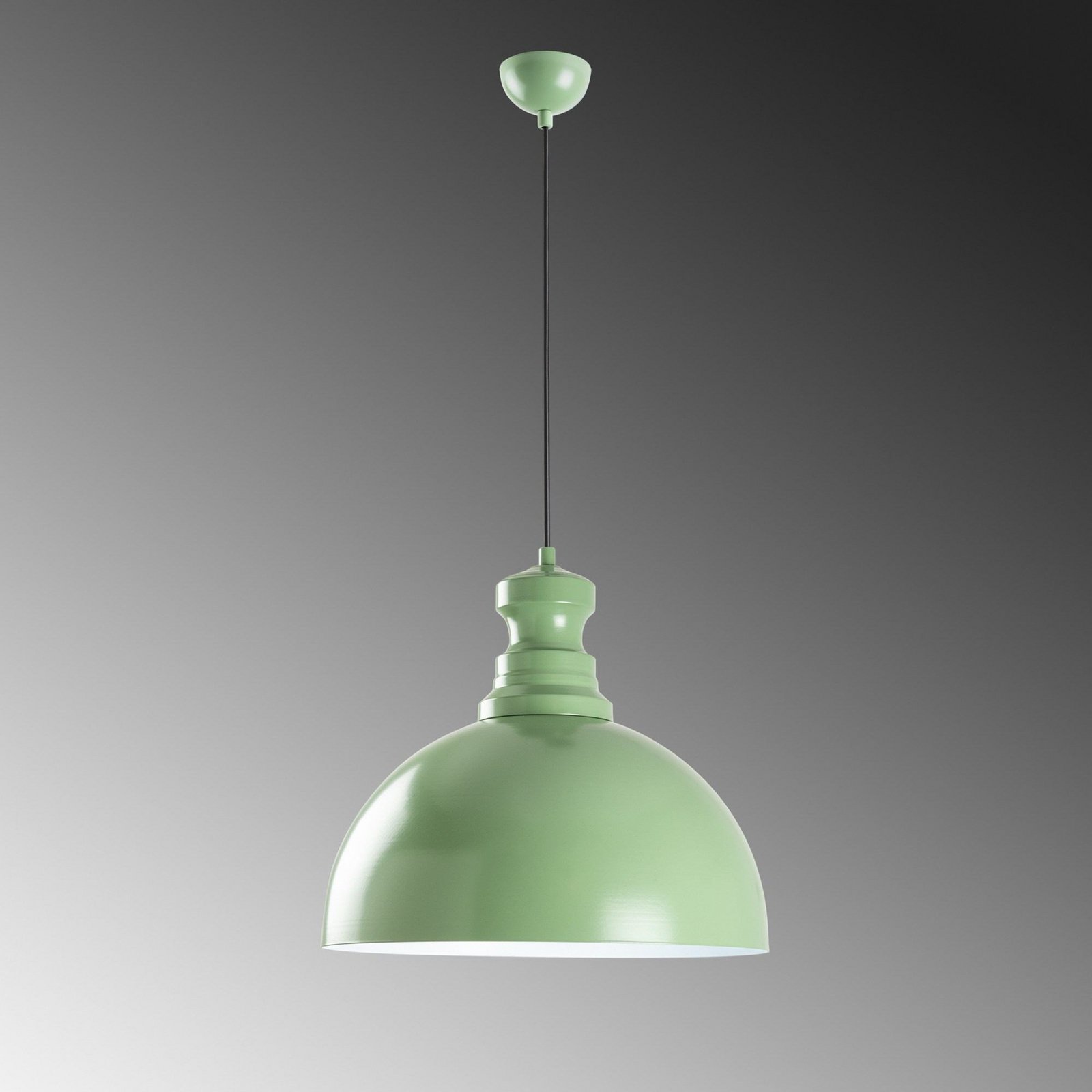 Kure pendant light, mint green, metal, Ø 40 cm E27