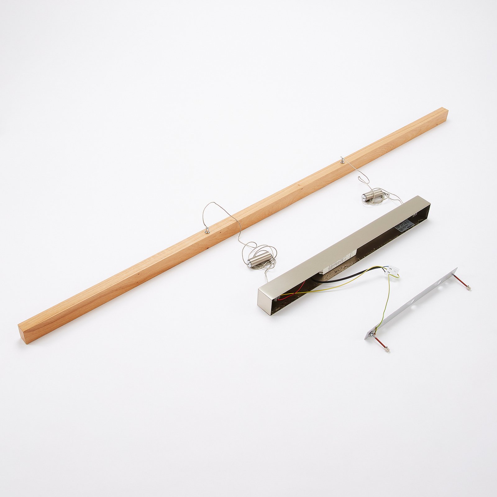 Nora Lampa Wisząca Oak/Nickel - Lucande