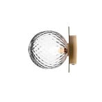 Liila 1 Aplique de Pared/ Plafón IP44 Medium Nordic Gold/Optic Clear - Nuura