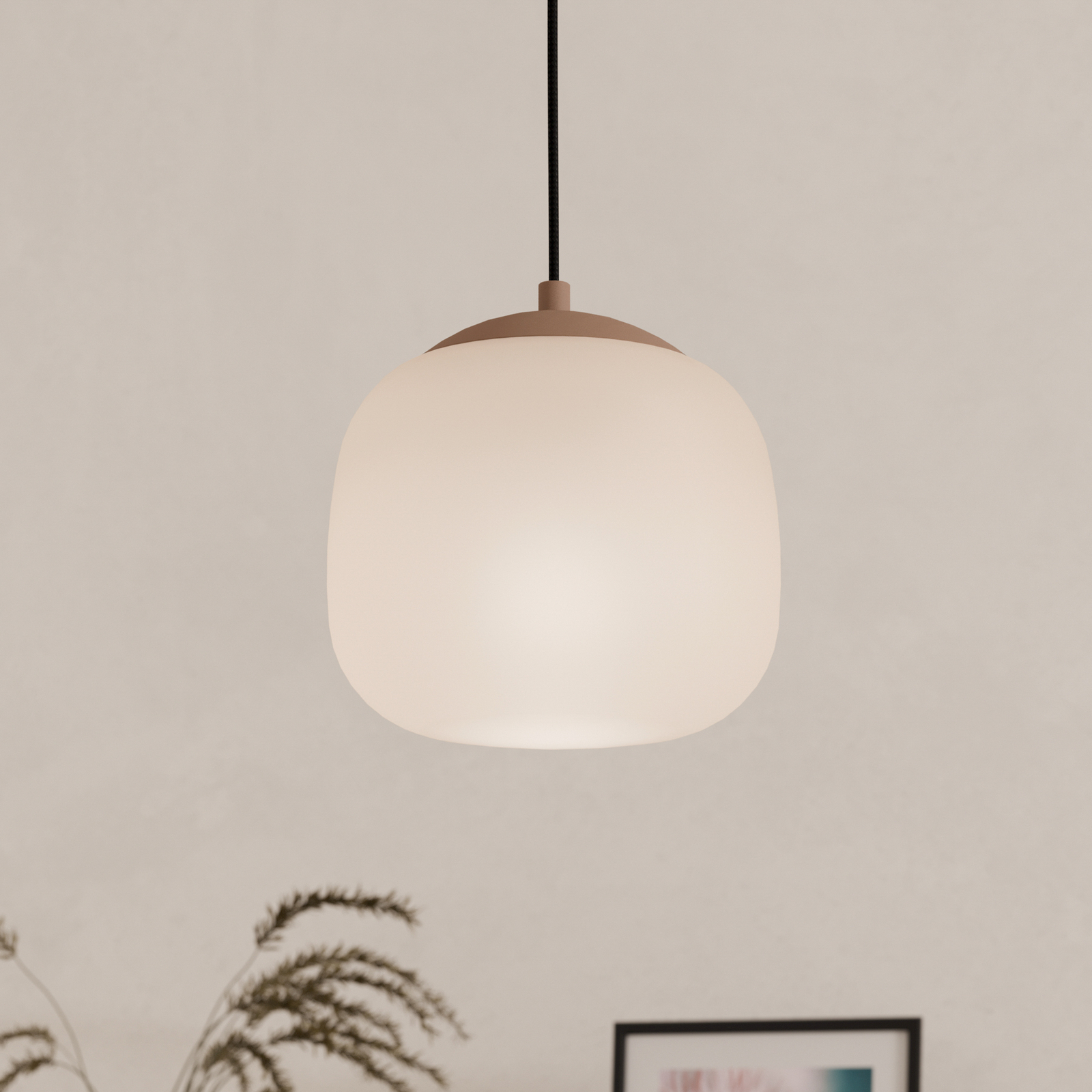 Riippuvalaisin Cominio taupe/hiekka, 1-lamppuinen